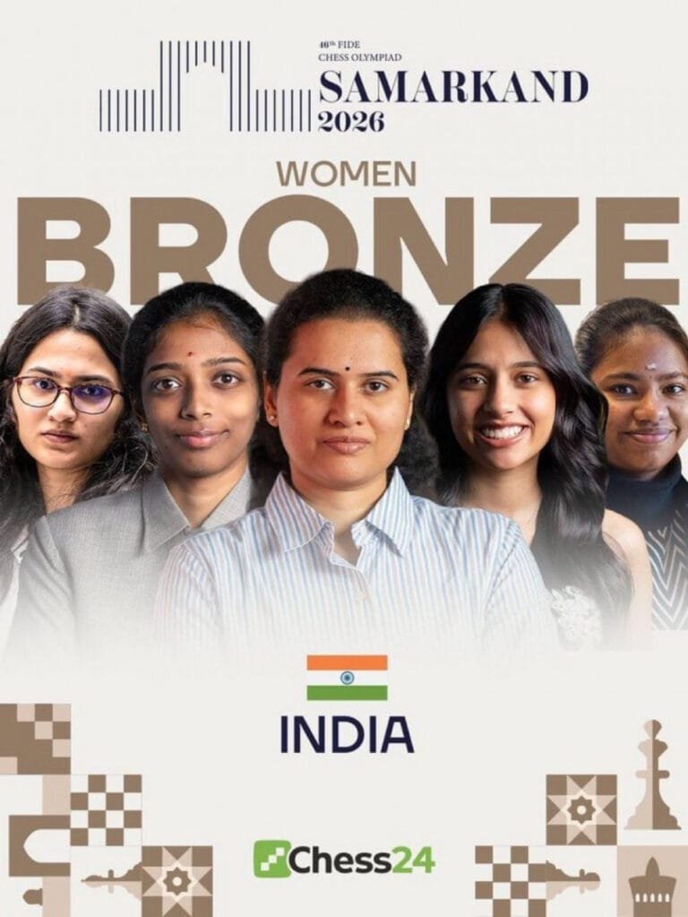  India’s double blast on the chessboard, silver in the open and bronze in the women’s category