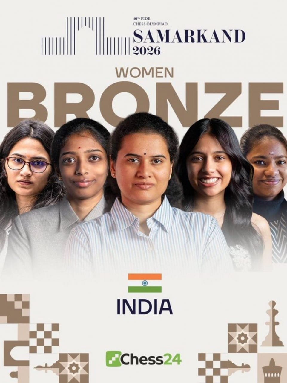  India’s double blast on the chessboard, silver in the open and bronze in the women’s category