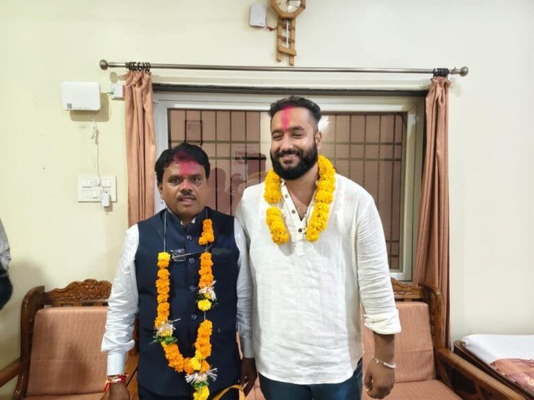 Shri Chunnilal Dhruv elected as the provincial president of Chhattisgarh Mandi Board and Mandi Employees Federation.