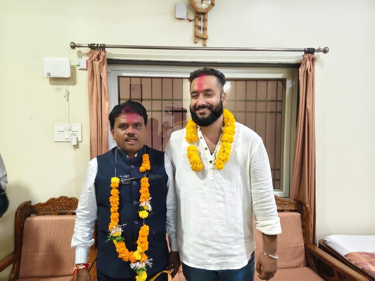 Shri Chunnilal Dhruv elected as the provincial president of Chhattisgarh Mandi Board and Mandi Employees Federation.