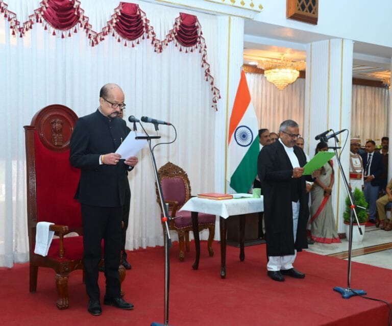 Governor Shri Deka Administers Oath of Office to Justice Krushna Ram Mohapatra as Chief Justice of Chhattisgarh High Court