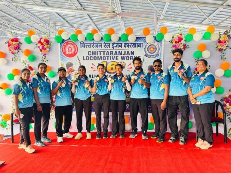 Outstanding Performance by South East Central Railway at the 16th All India Railway Archery Championship.