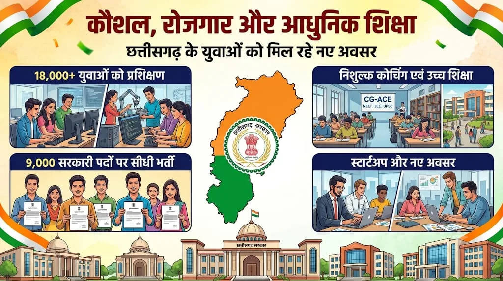 Government Focuses on Skills, Employment, Startups, and Modern Education; Over 18,000 Youths Trained