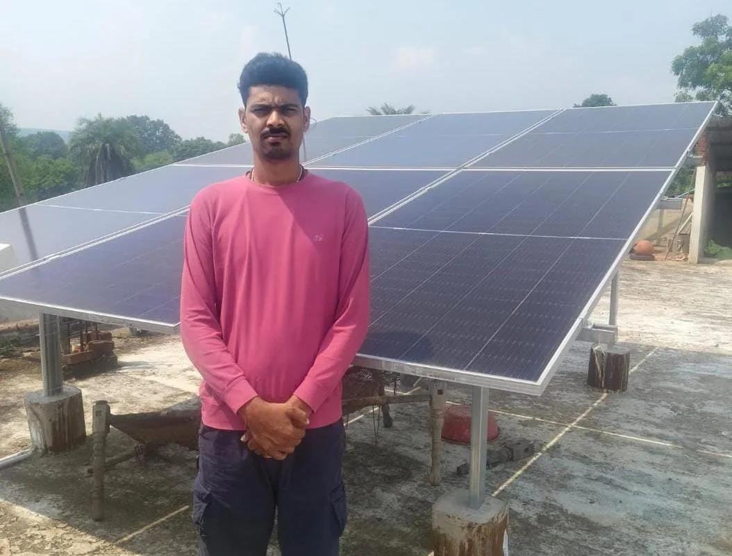 Farmer Netram’s Home Illuminated by Solar Energy