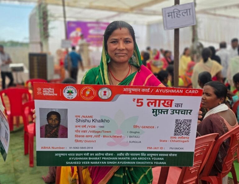 A Story of Service: Ayushman Card Brings Relief to Shishu Khalkho from Medical Expense Worries