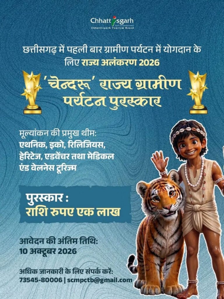  Entries invited for ‘Chendru’ State Rural Tourism Award, applications can be made till October 10