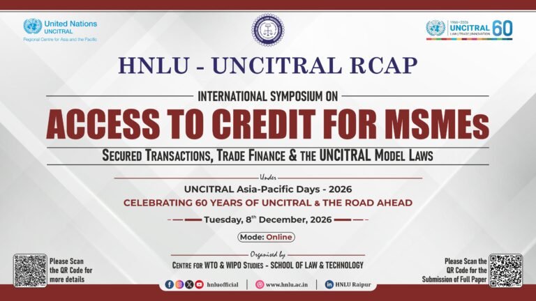 HNLU-UNCITRAL RCAP International Symposium