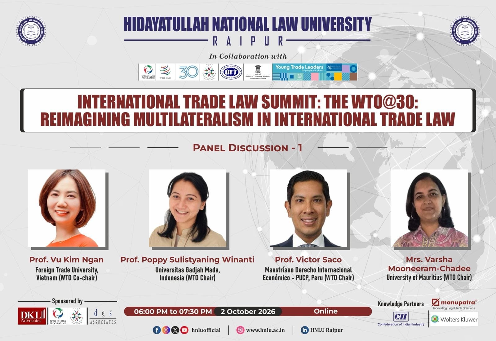 International Trade Law Summit 2026 inaugurated at HNLU
