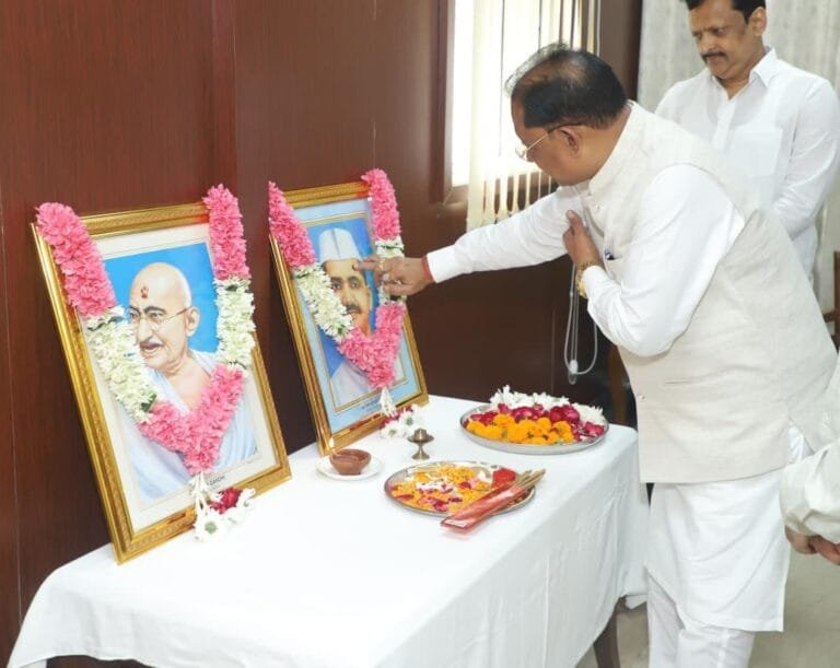 The ideals of truth, non-violence, and simplicity will continue to inspire us to serve the nation: Chief Minister Shri Vishnu Deo Sai