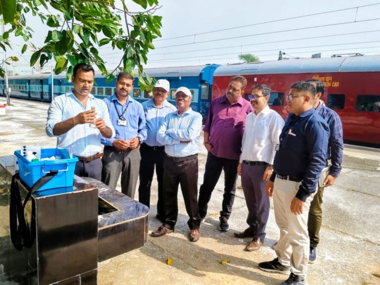 Special Drinking Water Quality Inspection Drive at Sakti Railway Station