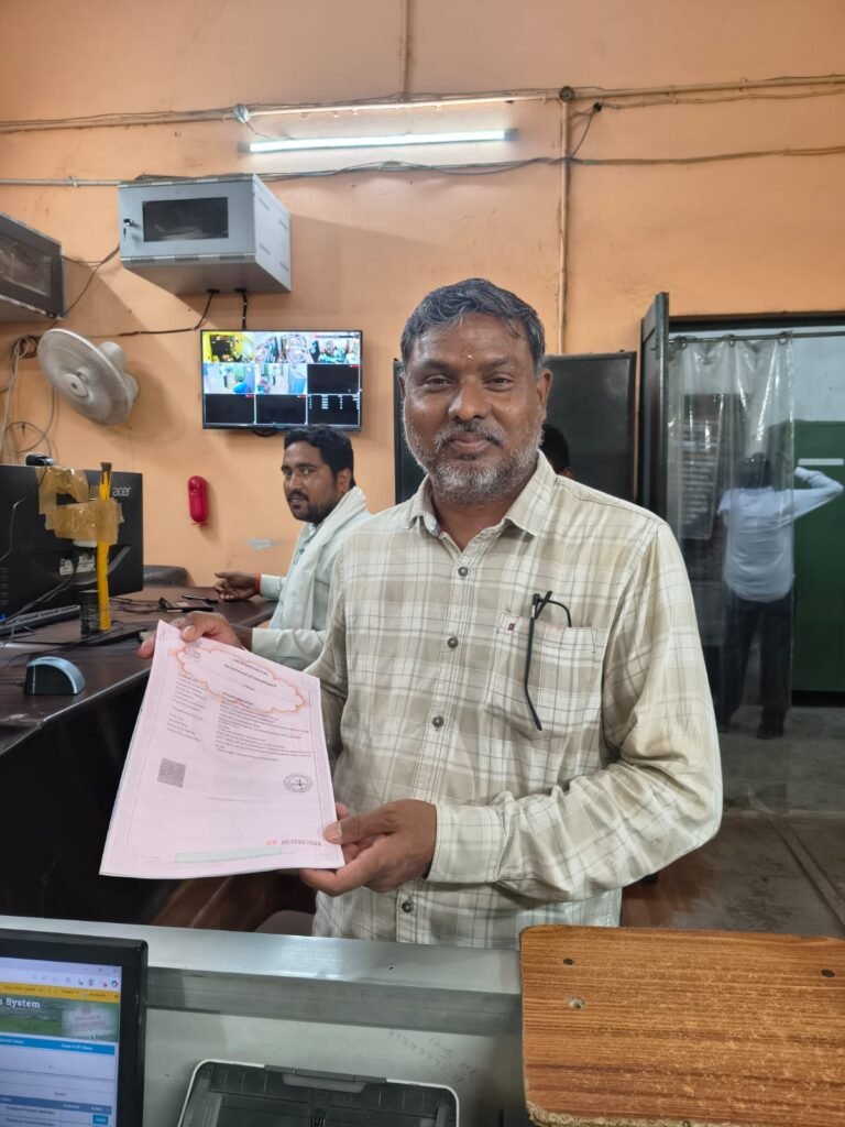 Registration and mutation completed instantly; Ajit Ram Sahu spared the hassle of repeated visits to the Tehsil office