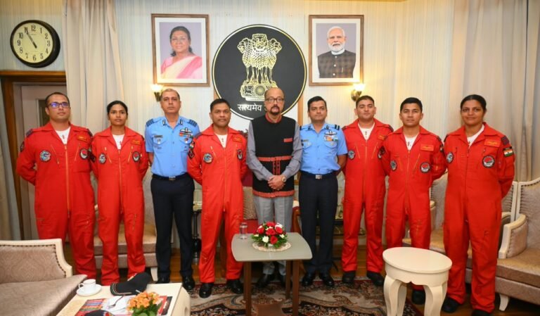Air Officer Commanding Nanda Kumar Bala calls on Governor Ramen Deka
